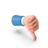 Right Hand Thumbs Down Gesture PNG & PSD Images