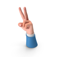 Right Hand Victory Gesture PNG & PSD Images