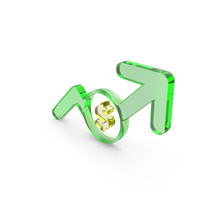 Market Growth Dollar Arrow Up Icon PNG & PSD Images