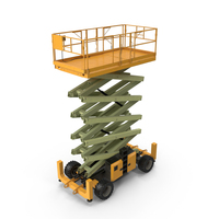 Industrial Scissor Lift Platform PNG & PSD Images
