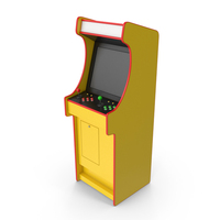 Yellow Arcade Machine PNG & PSD Images