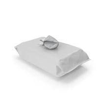 Open Pack with Wet Napkin Sticking Out PNG & PSD Images