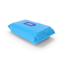 Wet Wipes in a Large Blue Package PNG & PSD Images