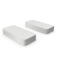 White Business Cards With Rounded Corners PNG & PSD Images