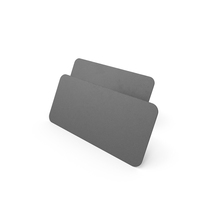 Business Cards Round Corner Blank Black PNG & PSD Images