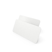 White Business Cards With Rounded Corners PNG & PSD Images