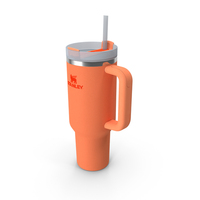 Stanley Orange Travel Tumbler Quencher PNG & PSD Images