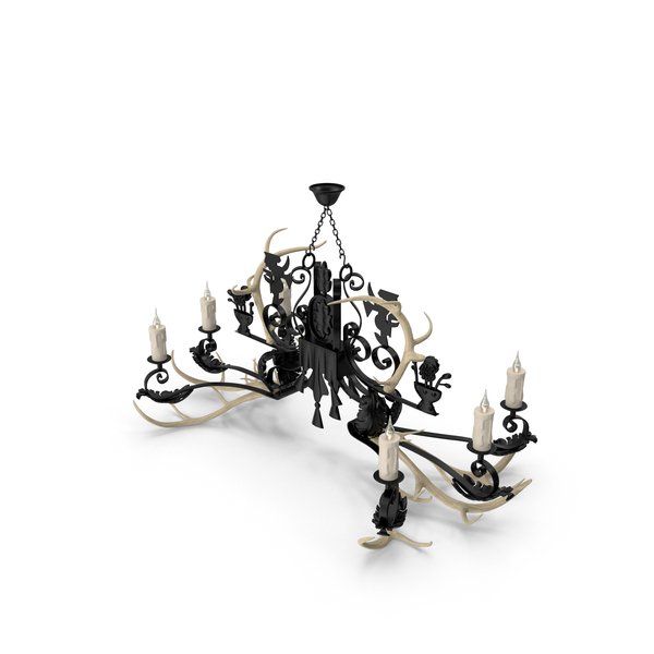 Horn Chandelier PNG & PSD Images