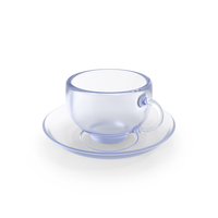 Glass Cup And Saucer PNG & PSD Images