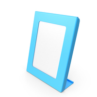 Blue Plastic Rectangular Photo Frame PNG & PSD Images