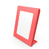 Red Plastic Rectangular Photo Frame PNG & PSD Images