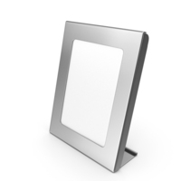 Silver Rectangular Photo Frame PNG & PSD Images