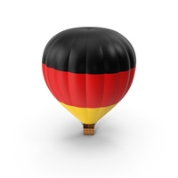 Hot Air Balloon With German Flag PNG & PSD Images