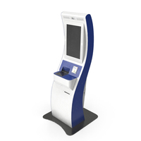 Automated Passport Control kiosk Type 02 OFF Dirty PNG & PSD Images