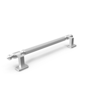 Door Handle Designer Ribbed Metal PNG & PSD Images