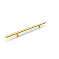Door Handle Straight Round Gold PNG & PSD Images