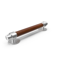 Door Metal Handle With Wooden Insert PNG & PSD Images