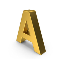 Gold Letter A PNG & PSD Images