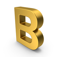 Gold Letter B PNG & PSD Images