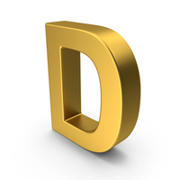 Gold Letter D PNG & PSD Images