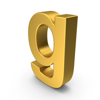 Gold Lowercase Letter G PNG & PSD Images