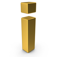 Gold Lowercase Letter I PNG & PSD Images