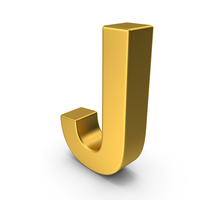 Gold Letter J PNG & PSD Images