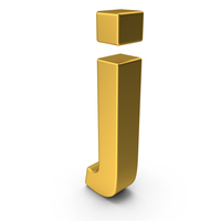 Gold Lowercase Letter J PNG & PSD Images