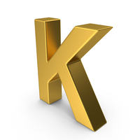 Gold Letter K PNG & PSD Images