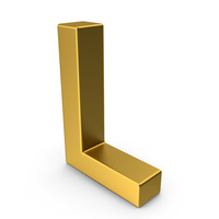 Gold Letter L PNG & PSD Images