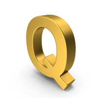 Gold Letter Q PNG & PSD Images