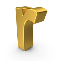 Gold Lowercase Letter R PNG & PSD Images