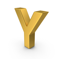 Gold Letter Y PNG & PSD Images