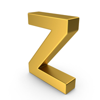 Gold Letter Z PNG & PSD Images