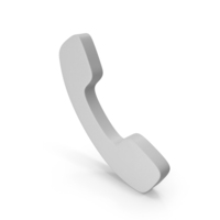 Phone Icon White PNG & PSD Images