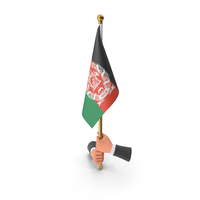 Two Hands Hold Afghanistan Cloth Flag PNG & PSD Images