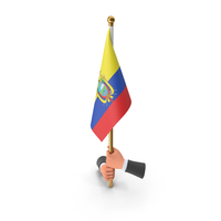 Two Hands Hold Ecuador Colombia Cloth Flag PNG & PSD Images