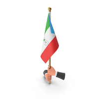 Two Hands Hold Equatorial Guinea Cloth Flag PNG & PSD Images