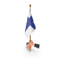 Two Hands Hold Finland Cloth Flag PNG & PSD Images