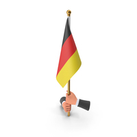 Two Hands Hold Germany Cloth Flag PNG & PSD Images
