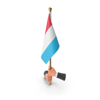 Two Hands Hold Luxembourg Cloth Flag PNG & PSD Images