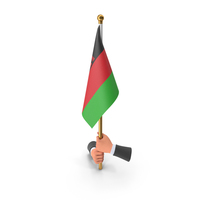 Two Hands Hold Malawi Cloth Flag PNG & PSD Images