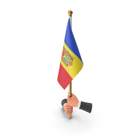 Two Hands Hold Moldova Cloth Flag PNG & PSD Images