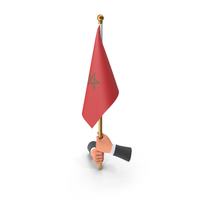 Two Hands Hold Morocco Cloth Flag PNG & PSD Images