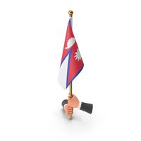 Two Hands Hold Nepal Cloth Flag PNG & PSD Images