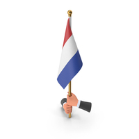 Two Hands Hold Netherlands European Cloth Flag PNG & PSD Images