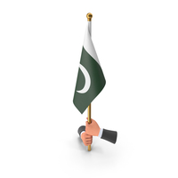 Two Hands Hold Pakistan Cloth Flag PNG & PSD Images
