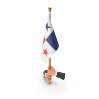Two Hands Hold Panama Cloth Flag PNG & PSD Images