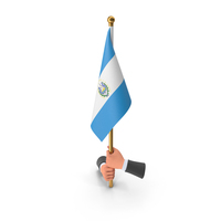 Two Hands Hold Salvador Cloth Flag PNG & PSD Images