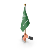 Two Hands Hold Saudi Arabia Cloth Flag PNG & PSD Images
